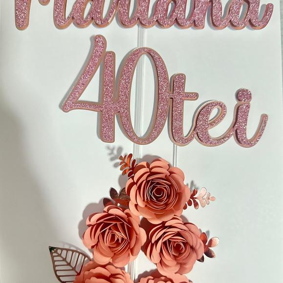 Topo de Bolo 40tei