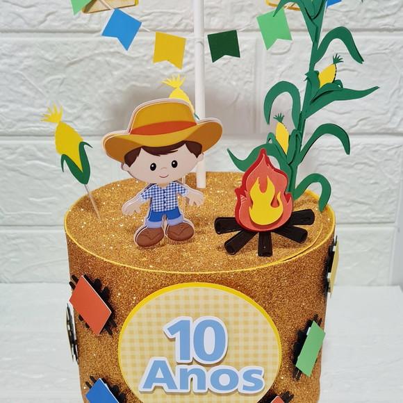 Topo de Bolo Arraia Festa Junina