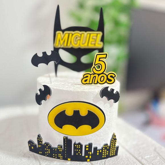 Topo de Bolo Batman