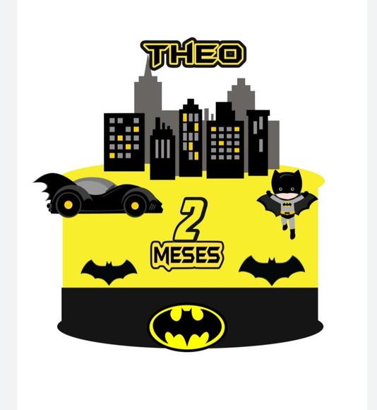 Topo de Bolo Batman Cute