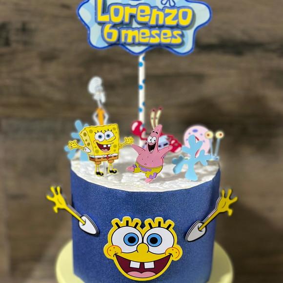 Topo de Bolo Bob Esponja