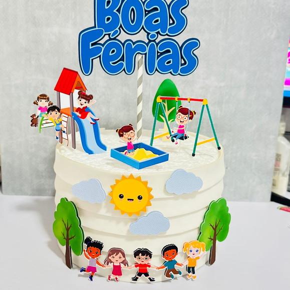 Topo de Bolo Boas Férias