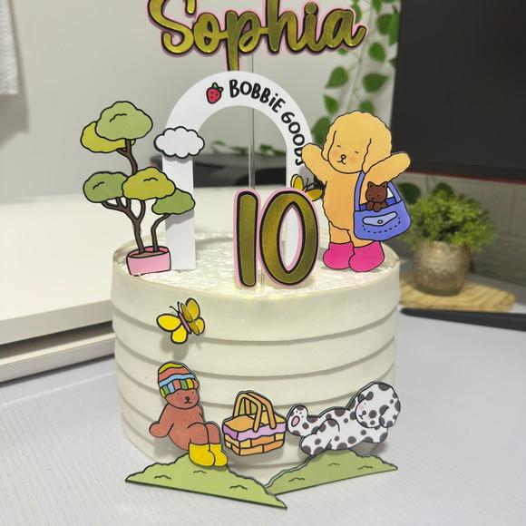 Topo de Bolo Bobbie Goods