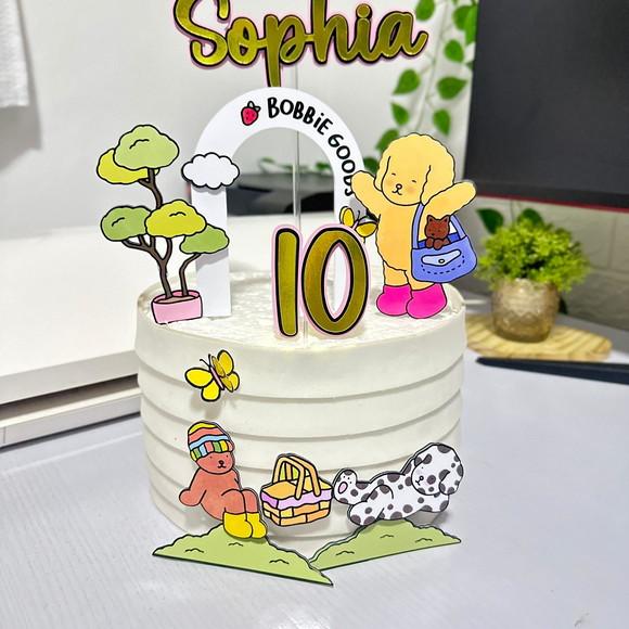 Topo de Bolo Bobbie Goods