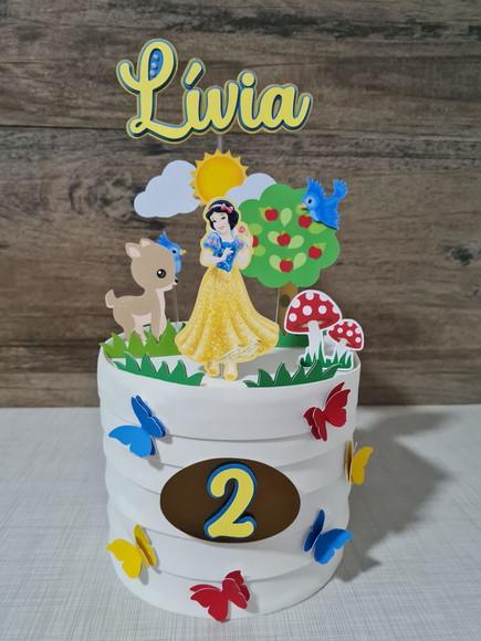 Topo De Bolo Branca De Neve Clássica