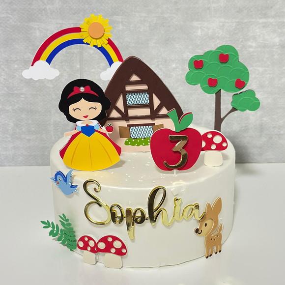 Topo de Bolo Branca de Neve Cute