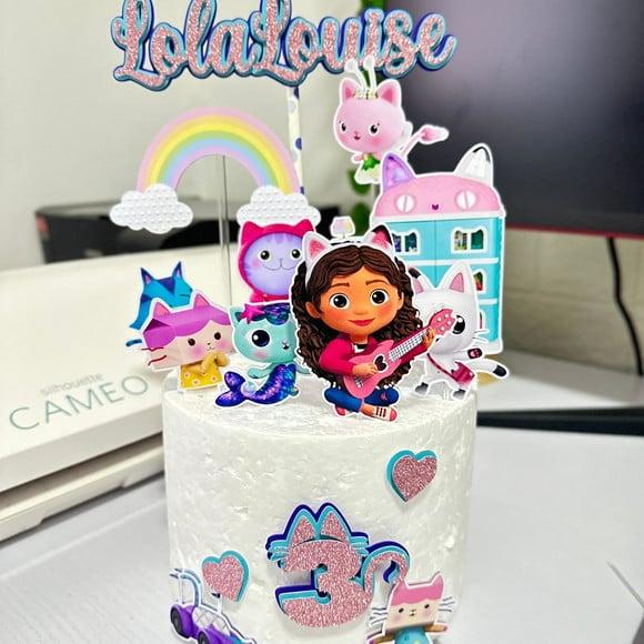 Topo de Bolo Casa Mágica Gabby Luxo