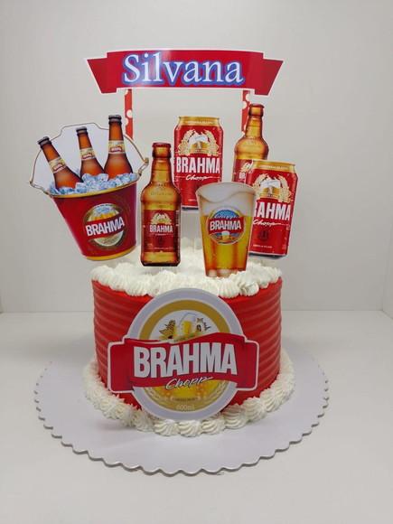 Topo De Bolo Cerveja Brahma
