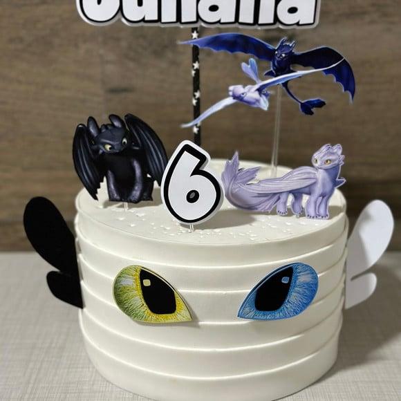 Topo de Bolo Como Treinar Seu Dragão
