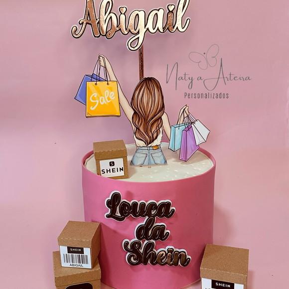 Topo de Bolo Compras Shein