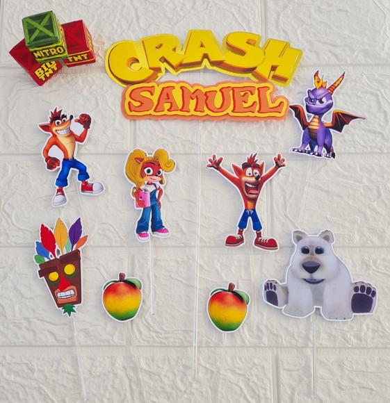 Topo de Bolo Crash Bandicoot