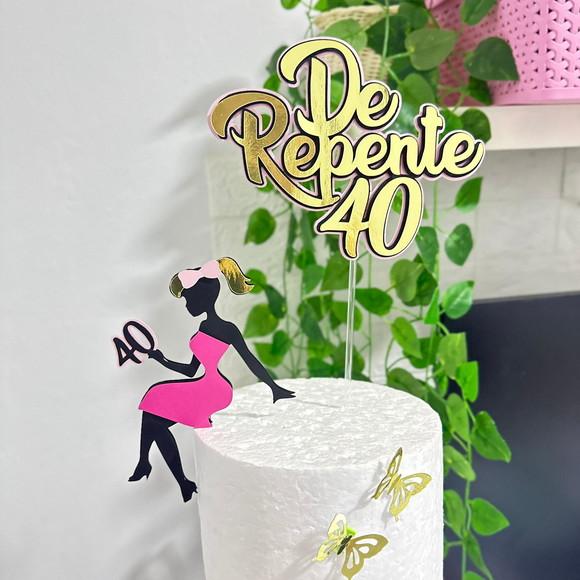 Topo de Bolo de Repente 40