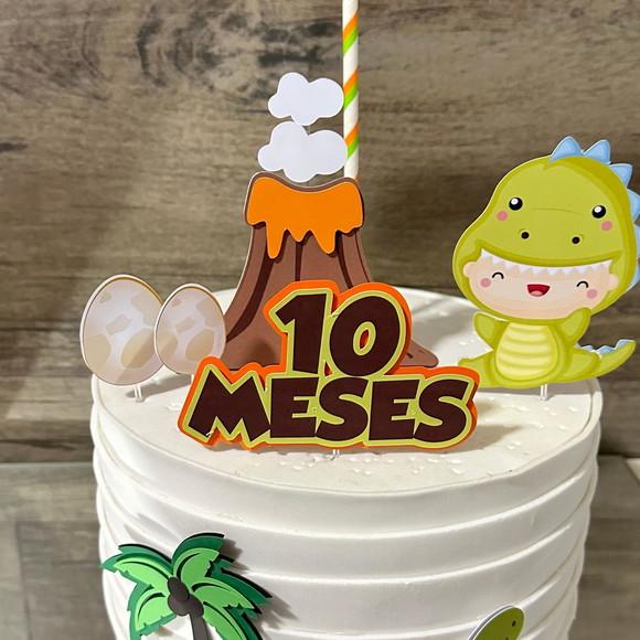 Topo de Bolo Dino Baby Cute