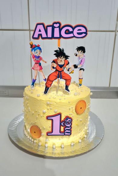 Topo de Bolo Dragon Ball Menina