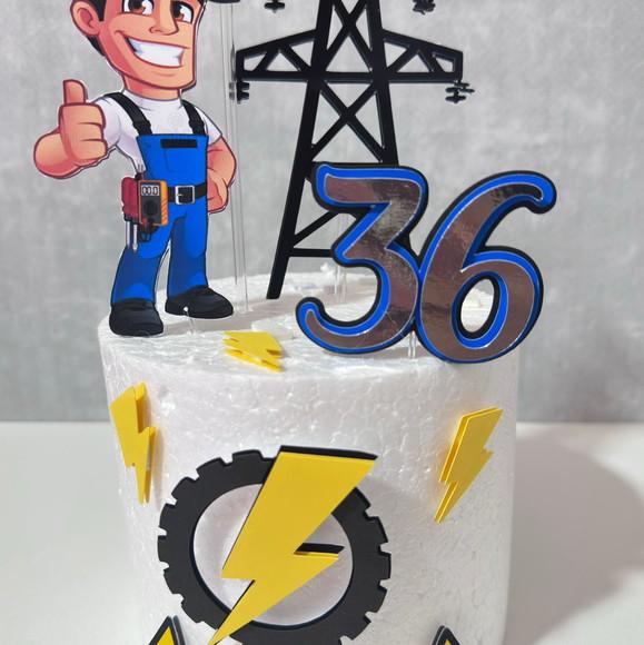 Topo de Bolo Eletricista