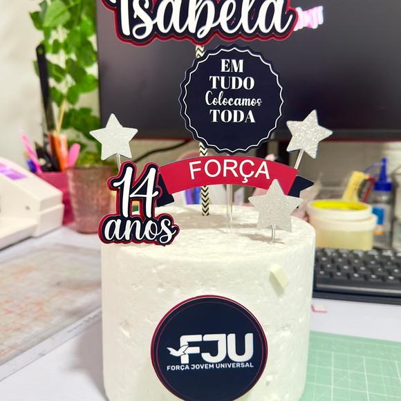Topo de Bolo Fju