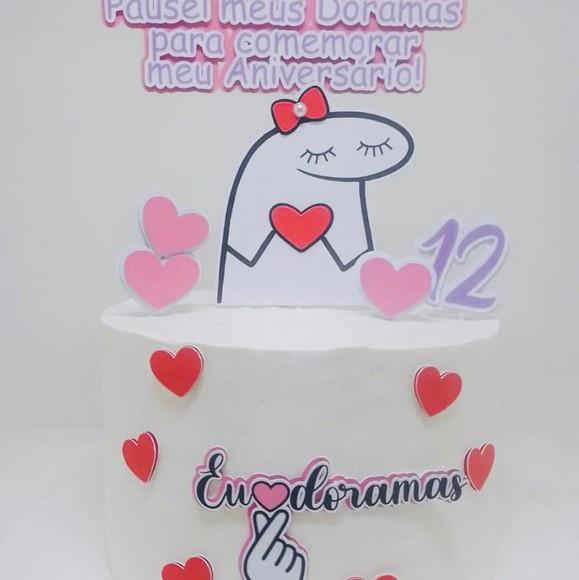 Topo de Bolo Flork Doramas