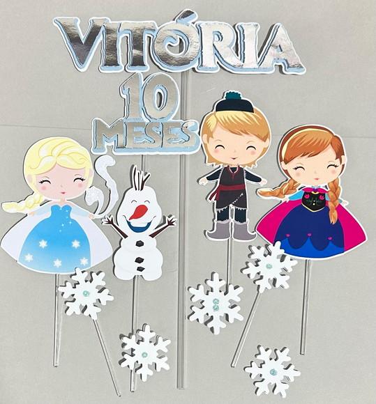 Topo de Bolo Frozen Cute