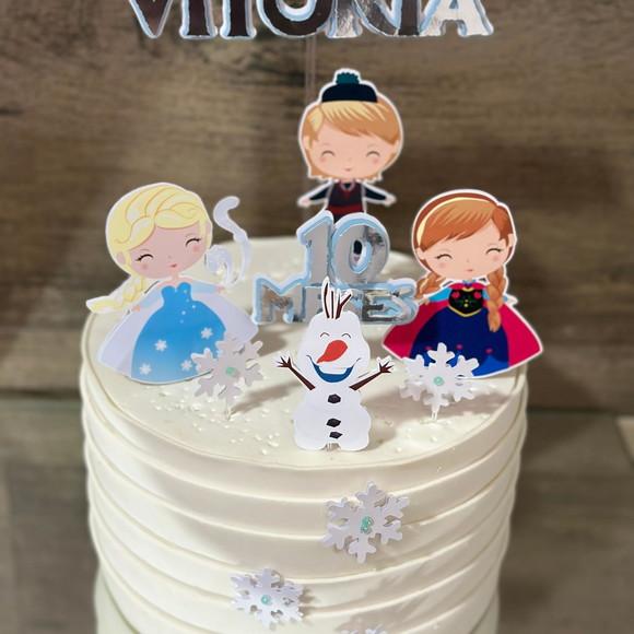 Topo de Bolo Frozen Cute