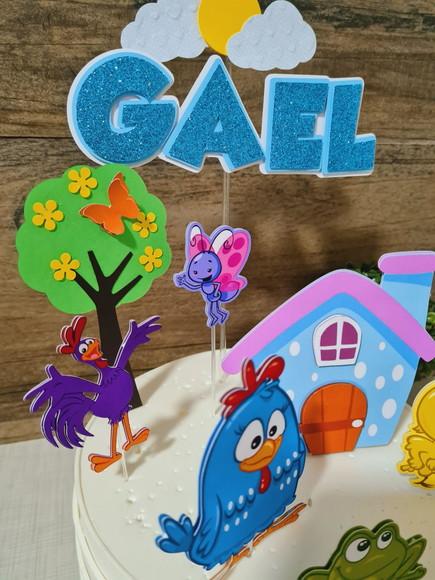 Topo de Bolo Galinha Pintadinha