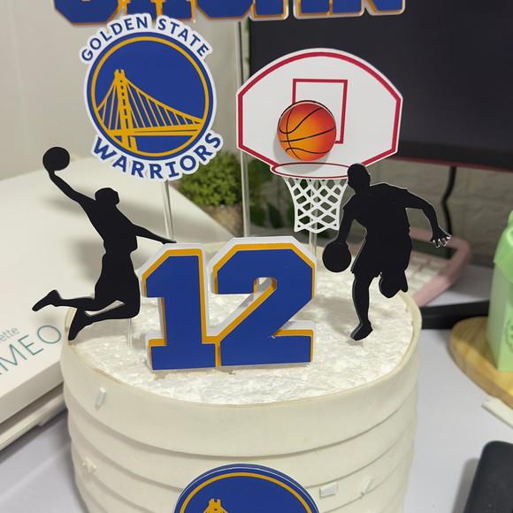 Topo de Bolo Golden State Warriors Basquete
