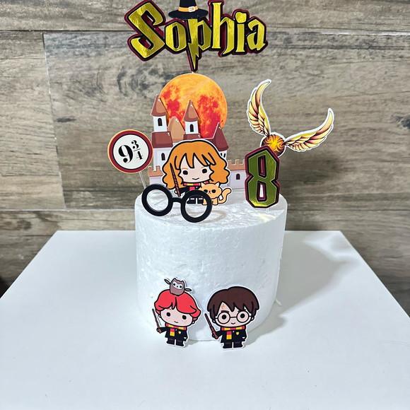 Topo de Bolo Harry Potter
