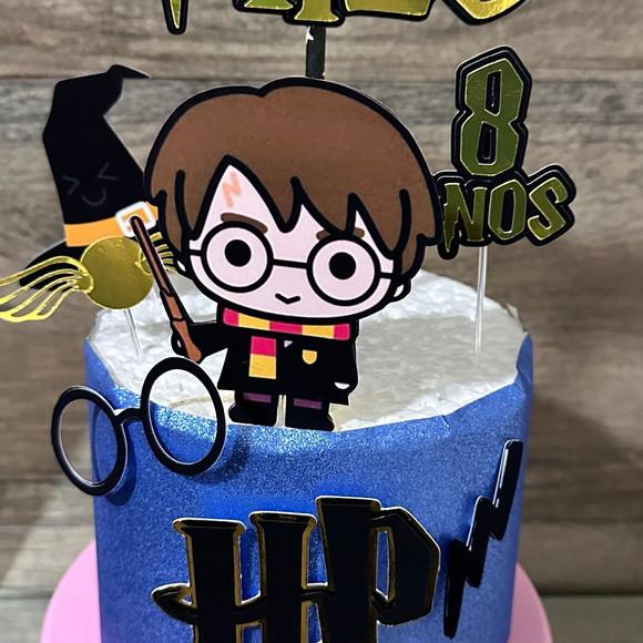 Topo de Bolo Harry Potter