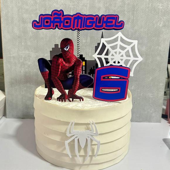 Topo de Bolo Homem Aranha