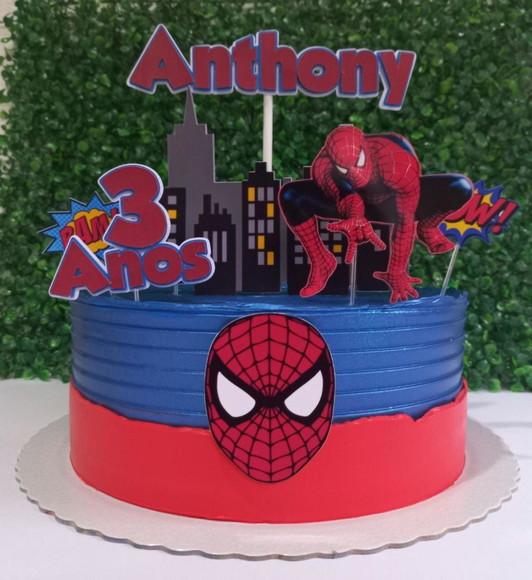 Topo de Bolo Homem Aranha