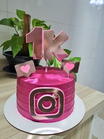 Topo De Bolo Instagram