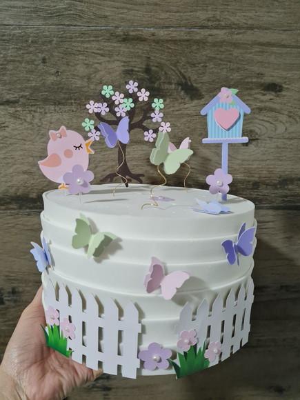 Topo De Bolo Jardim