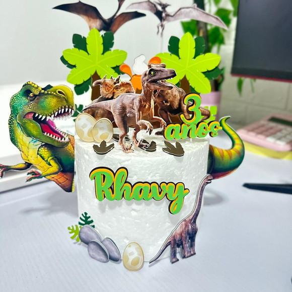 Topo de Bolo Jurassic Park Dinossauro