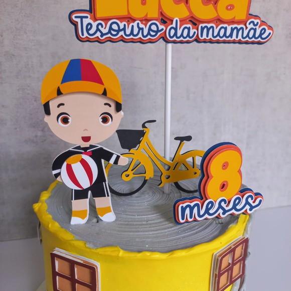 Topo de Bolo Kiko Turma Chaves