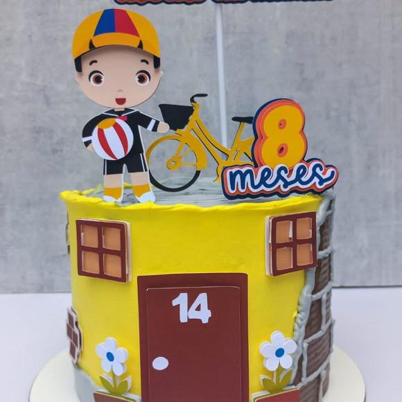 Topo de Bolo Kiko Turma Chaves