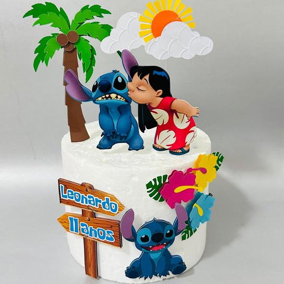 Topo de Bolo Lilo e Stitch