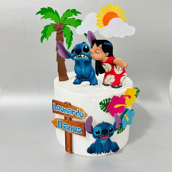 Topo de Bolo Lilo e Stitch