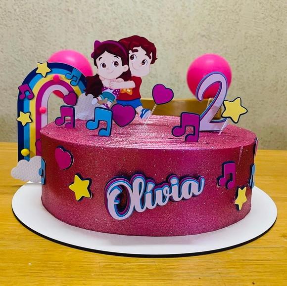 Topo de Bolo Maria Clara e Jp