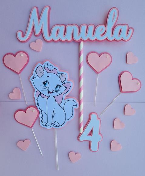 Topo De Bolo Marie Gatinha