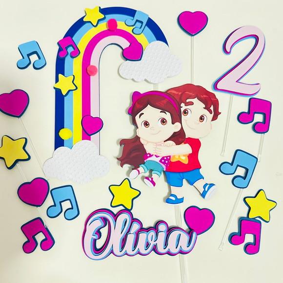 Topo de Bolo Maria Clara e Jp