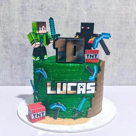 Topo de Bolo Minecraft