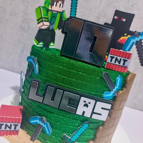 Topo de Bolo Minecraft