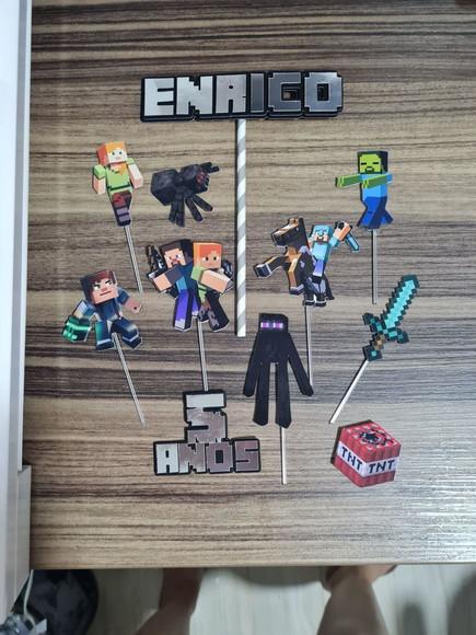 Topo de Bolo Minecraft