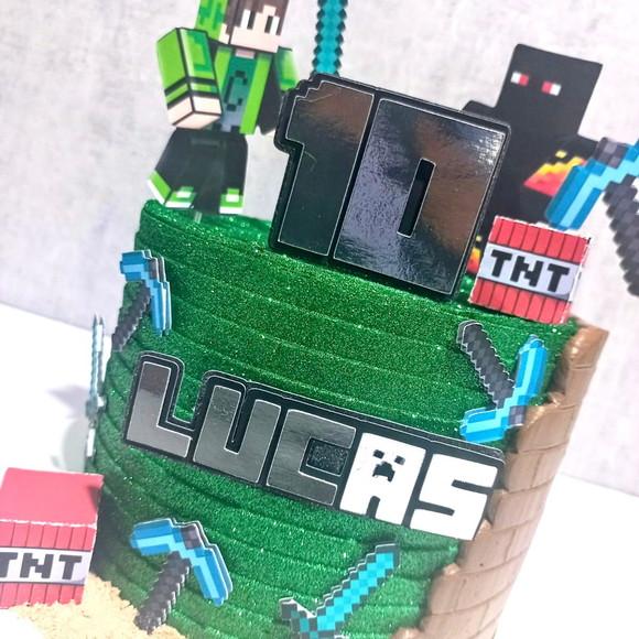 Topo de Bolo Minecraft
