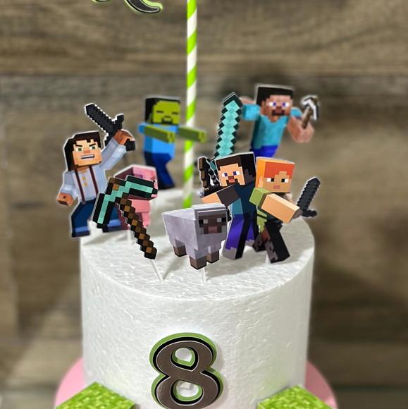 Topo de Bolo Minecraft