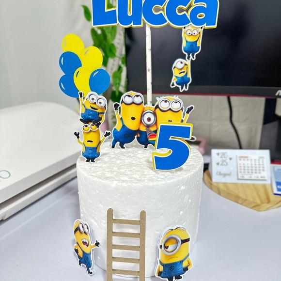 Topo de Bolo Minions