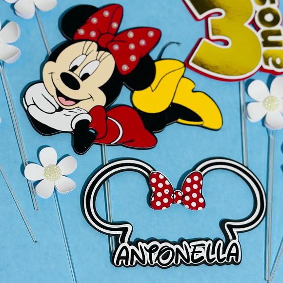 Topo de Bolo Minnie Luxo