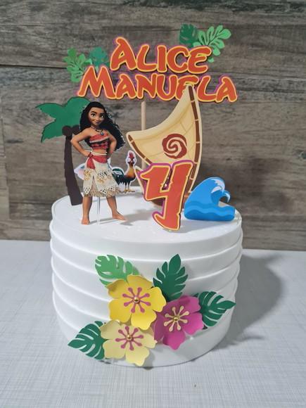 Topo de Bolo Moana