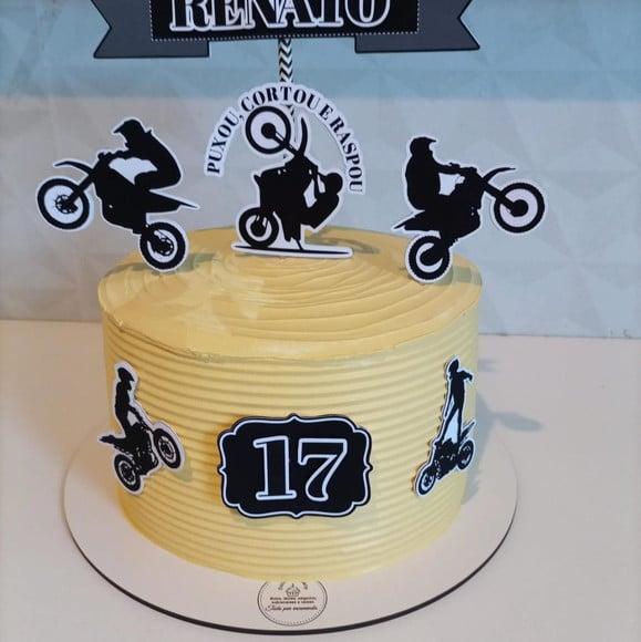 Topo de Bolo Motocross Peb