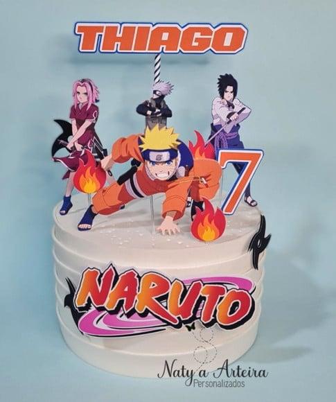 Topo de Bolo Naruto