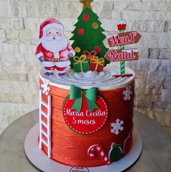Topo de Bolo Natal